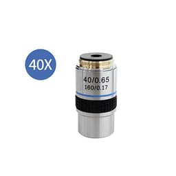 195mm Achromatic Biological Microscope Objective lens with RMS 20.2mm Interface with 4X, 10X, 40X, 100X