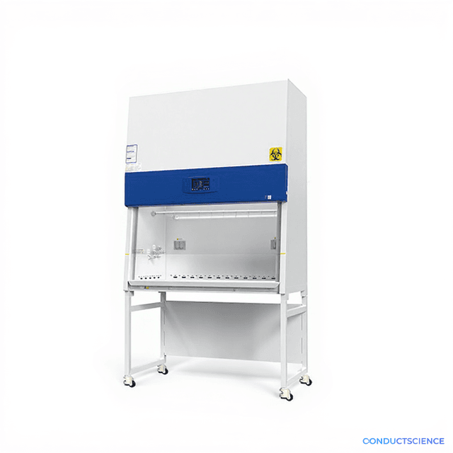 NSF Certified Class II Type A2 Biosafety Cabinet on white studio background