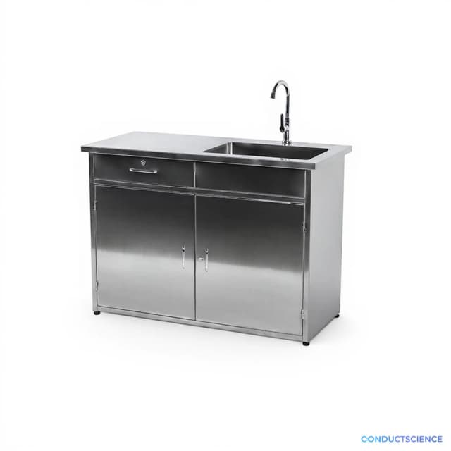 Laboratory Metal Stainless Steel Hand Basin With Drawer
