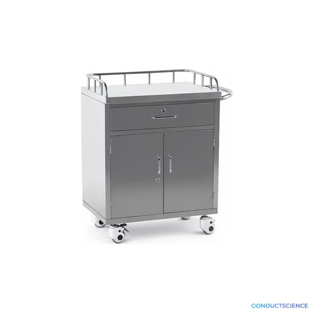 Anti-Corrosion And Waterproof Stainless Steel Medicine Cart