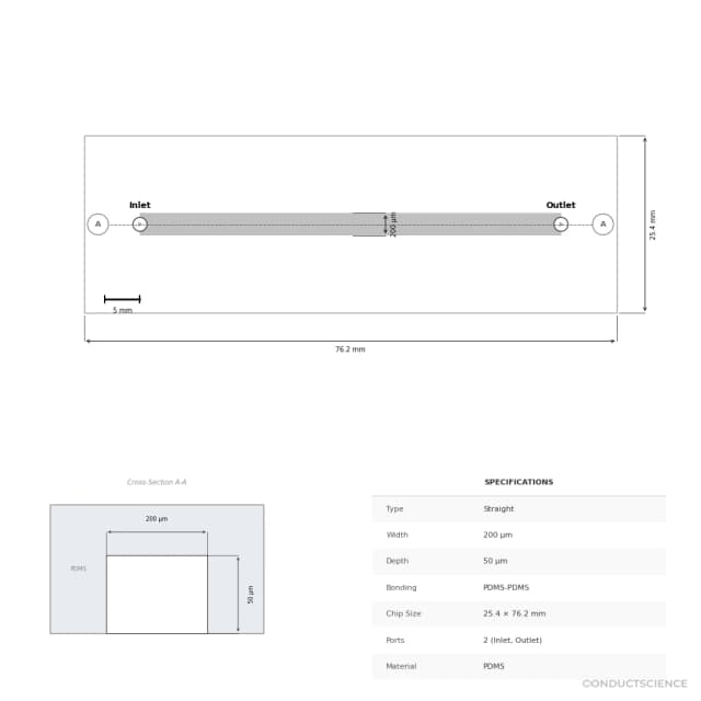 Paper Microfluidic Chip - Technical Diagram