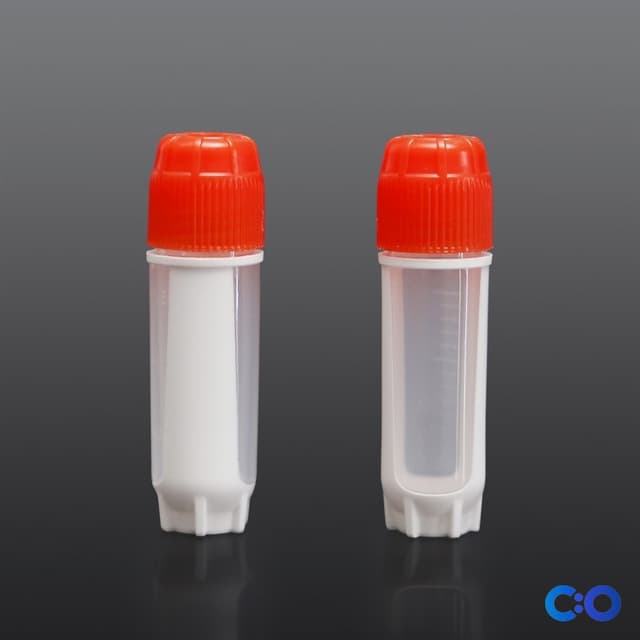 ConductScience Cryogenic Vials 2.0mL, External Thread, Sterile (Pack of 10) - Cryogenic Storage