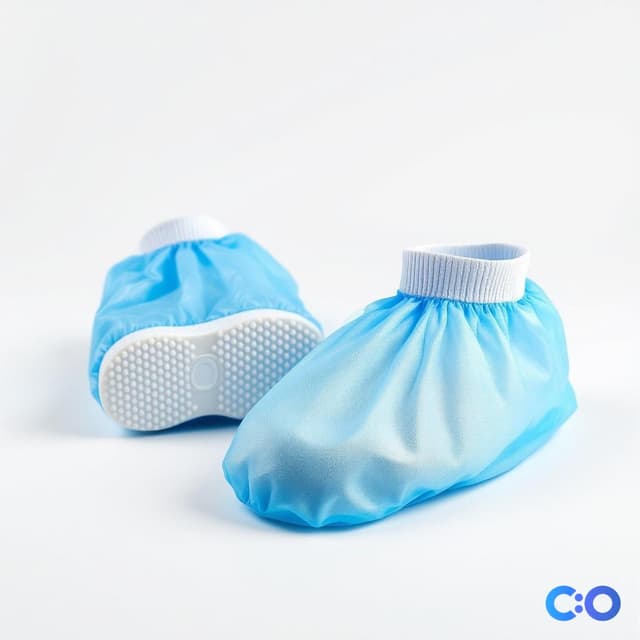 ConductScience Shoe Covers, Blue, Non-Skid (Case of 50) - Gloves &amp; PPE