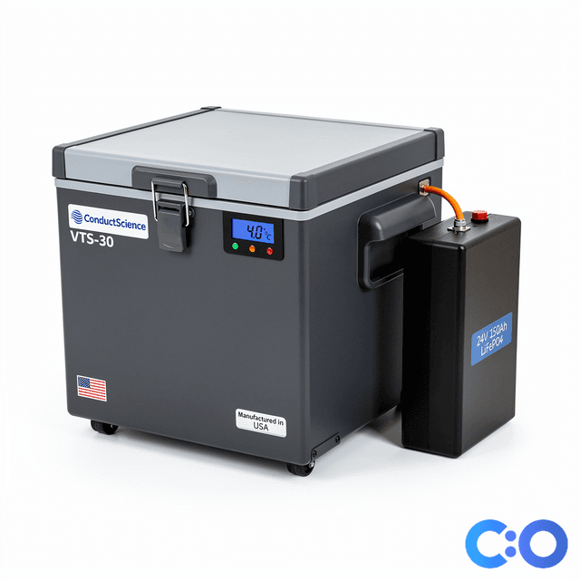 ConductScience VTS-30 Vaccine Transport System - 3/4 front view
