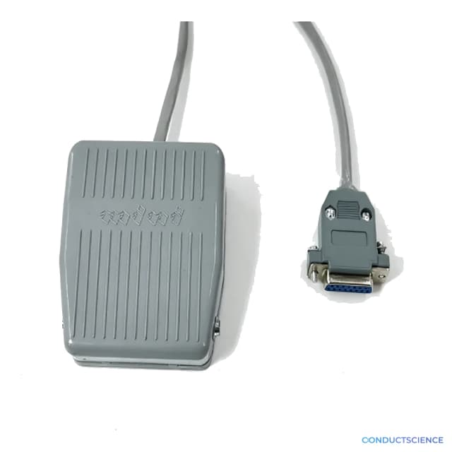 Foot pedal switch with DB15 D-sub 15-pin female connector