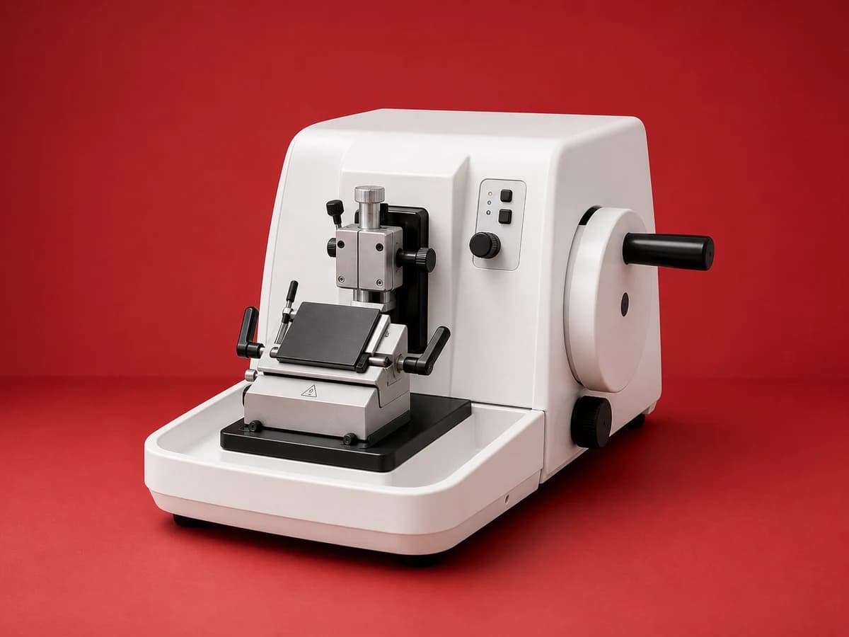 Rotary microtome for pathology and histology sectioning