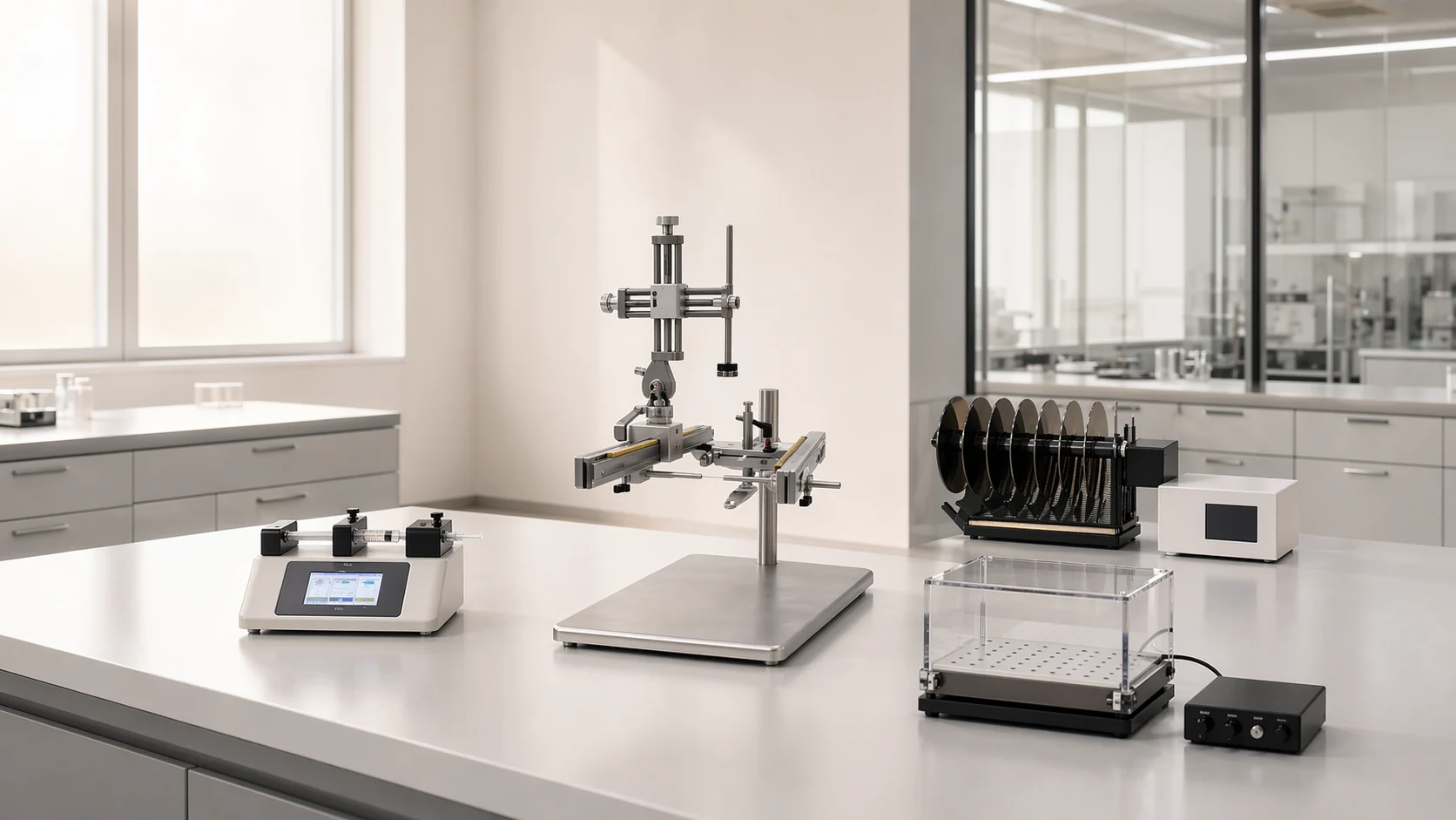 ConductScience researchers collaborating in a modern laboratory