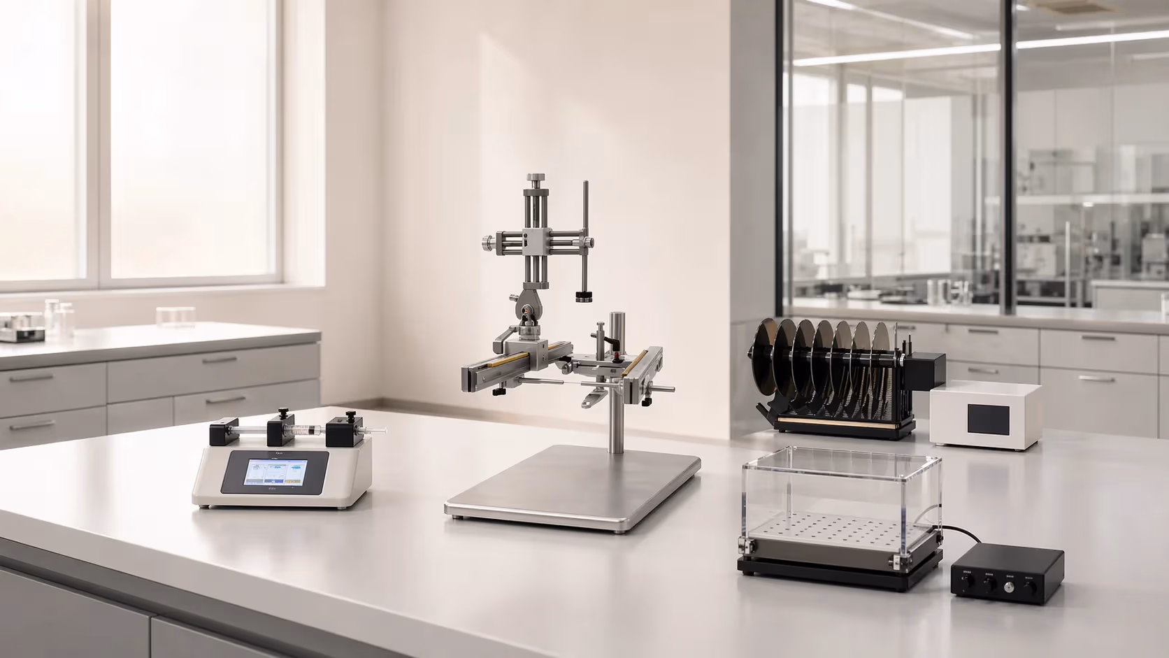 ConductScience researchers collaborating in a modern laboratory