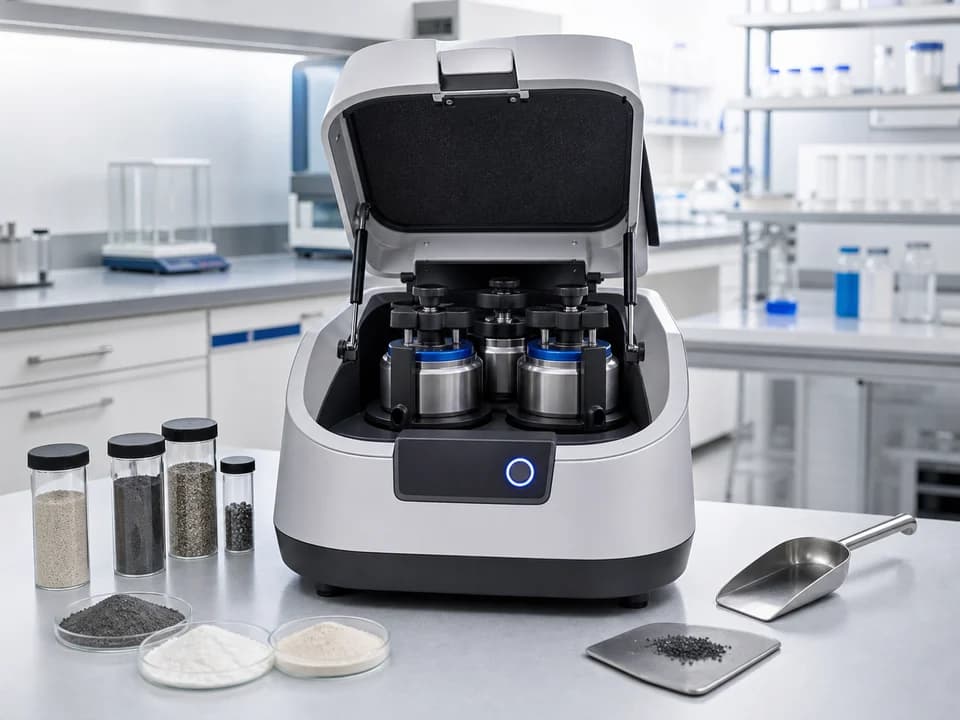 Solid processing equipment for materials samples