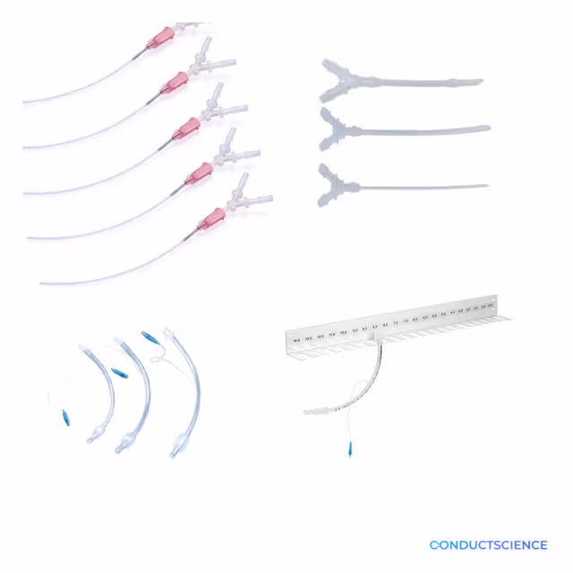 Mouse and rat tracheal cannulas and bracket with ConductScience watermark