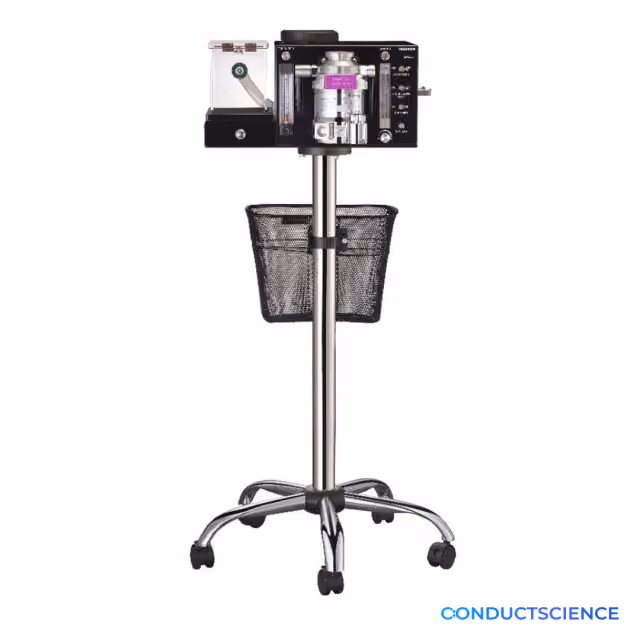 Mobile Small Animal Anesthesia Workstation with ConductScience watermark
