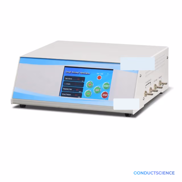 Small animal research ventilator with ConductScience watermark