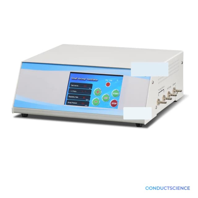 Small animal research ventilator with ConductScience watermark