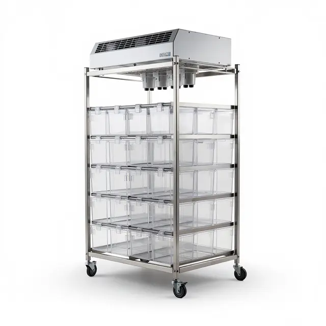 High-density mouse IVC rack with ConductScience fallback image
