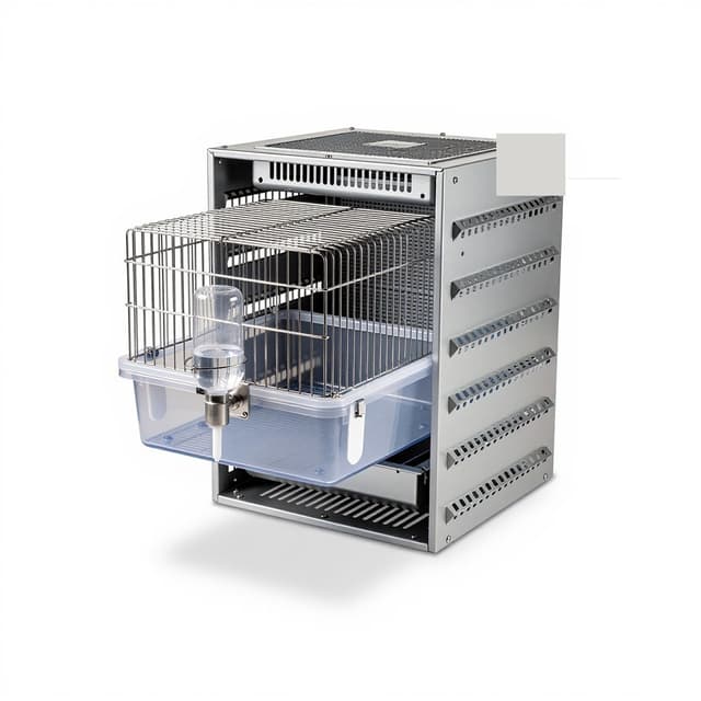 Polycarbonate mouse IVC cage system with ConductScience fallback image