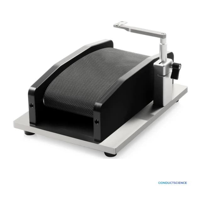 Conscious Mouse Head-Fixed Treadmill System with belt treadmill and adjustable head-fixation support