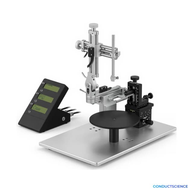 Conscious Mouse Stereotaxic Precision Locator with digital controller, manipulator, frame, and behavioral platform