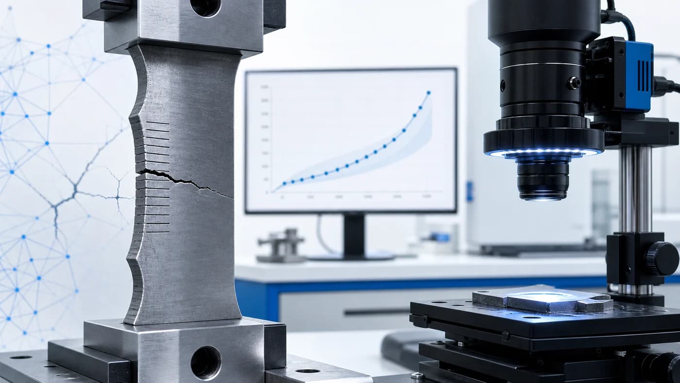Illustrated crack growth rate calculator cover for materials science calculations