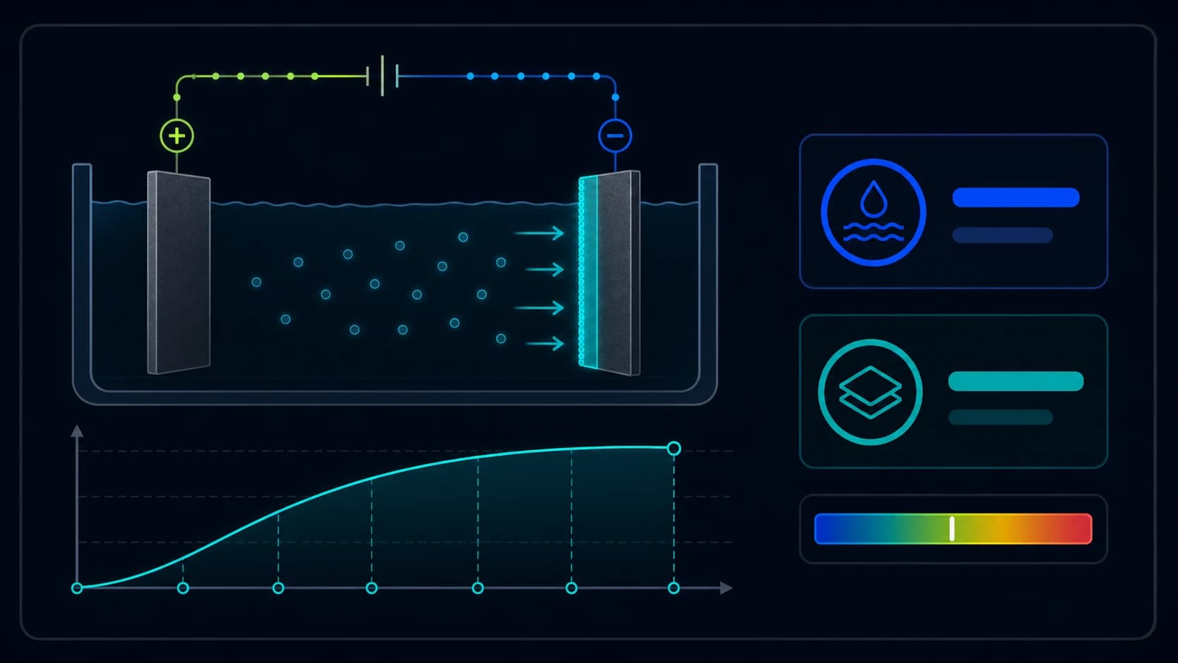 Illustrated electrochemical equivalent calculator cover for materials science calculations