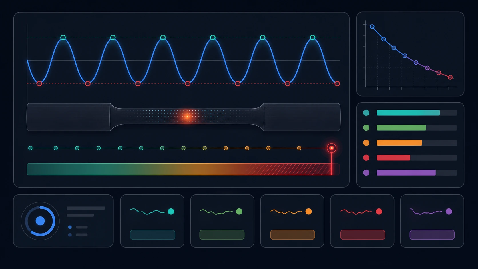 Illustrated fatigue life calculator cover for materials science calculations