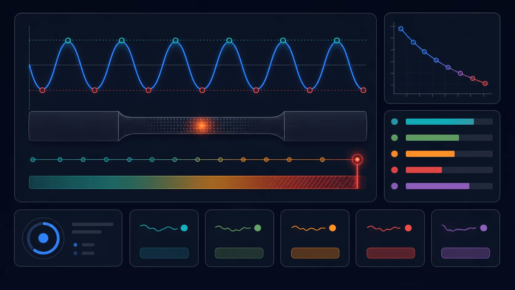 Illustrated fatigue life calculator cover for materials science calculations
