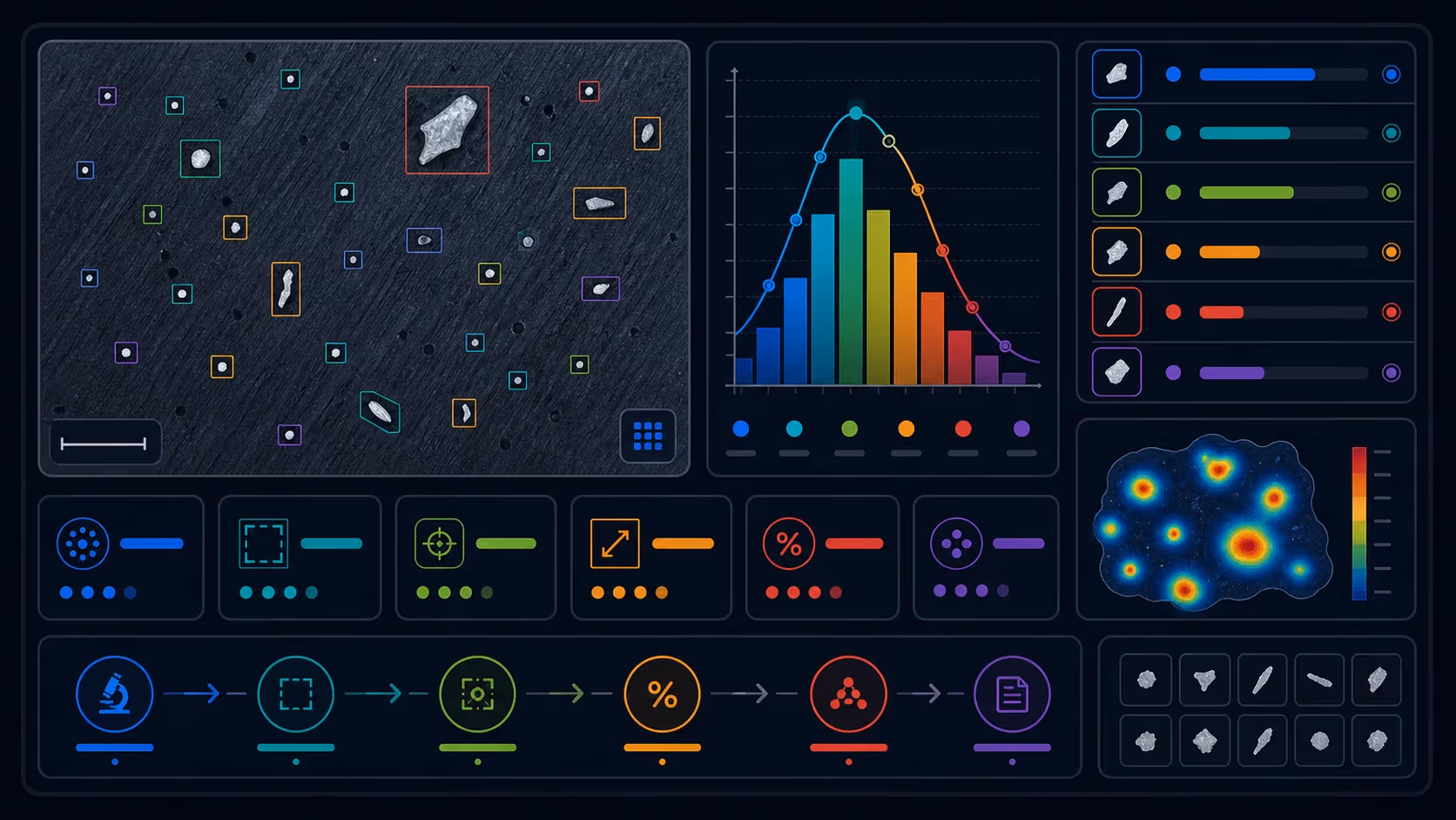 Illustrated inclusion content calculator cover for materials science calculations