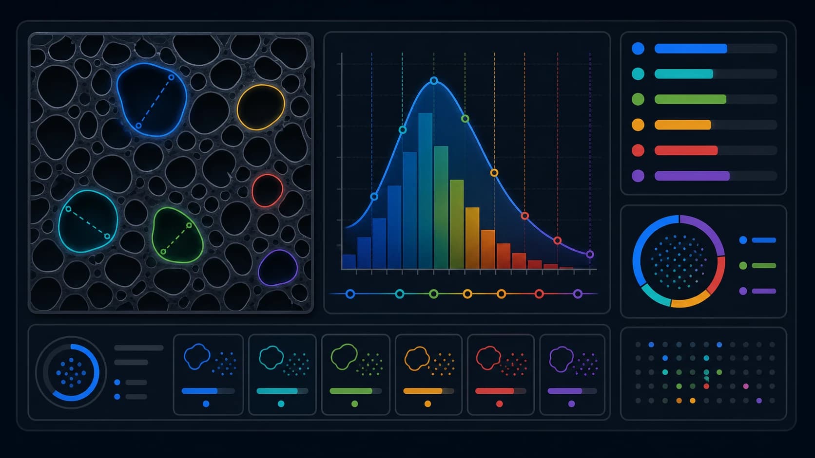 Illustrated pore size distribution calculator cover for materials science calculations