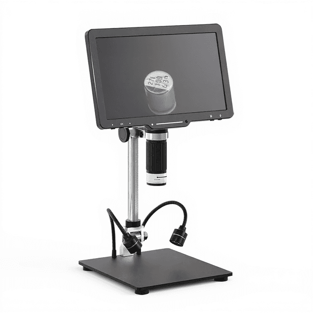1600X 10.1inch 178° IPS Screen Sony CMOS Handheld Digital Microscope with External LED Light Source