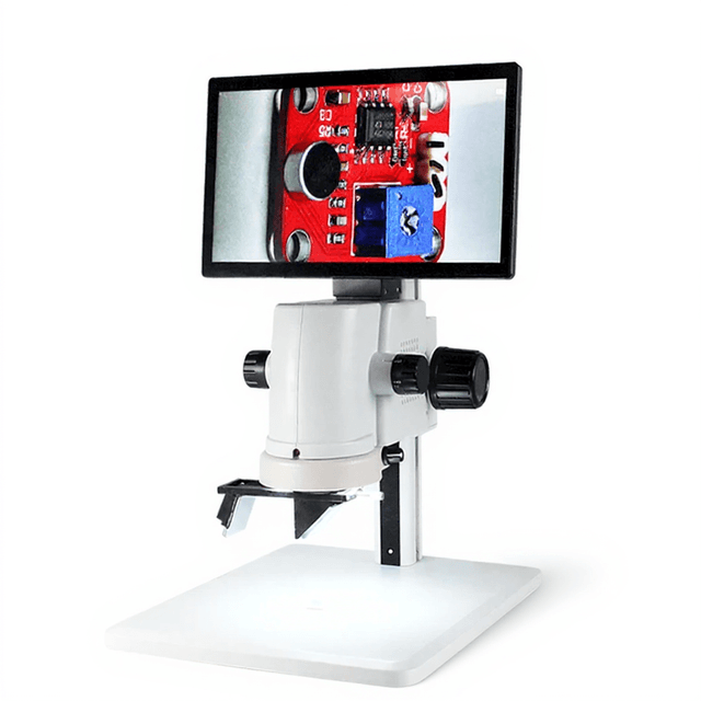 3D Electron USB LCD Screen Digital Video Stereo Microscope Intergrated Measuring Software Camera & LED Illuminator