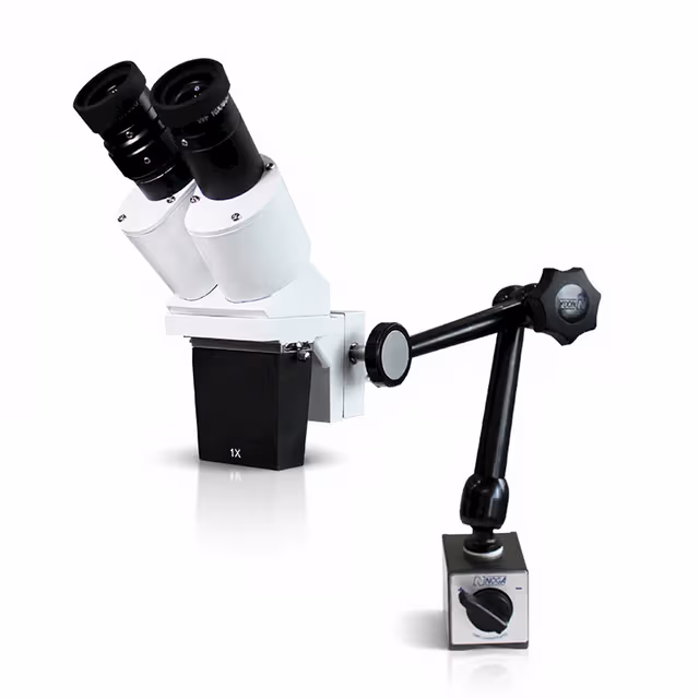 40X Binocular Industrial Stereo Microscope with Adjustable Magnetic Base & Flexible Arm