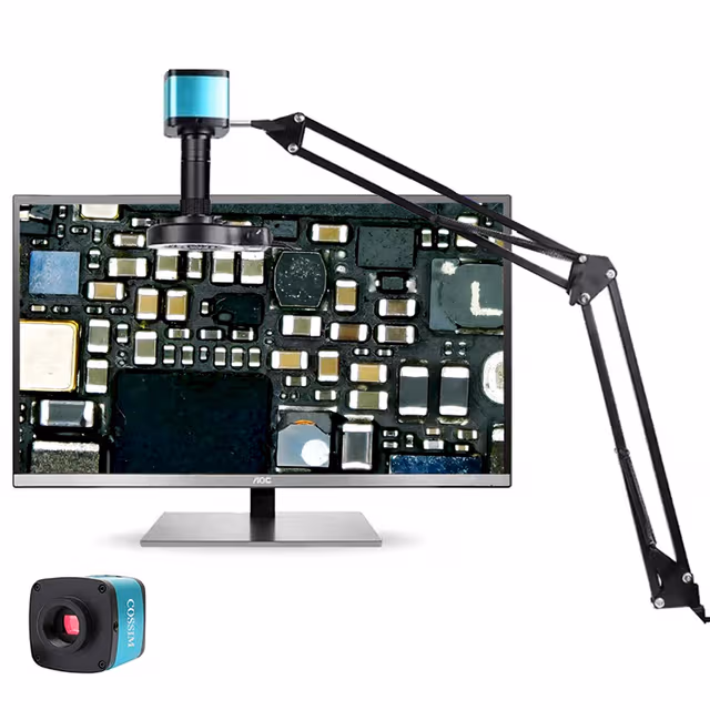 48MP 1080P Hdmi USB Electron Video Digital Microscope Camera with Cantilever Foldable Stand Holder Bracket