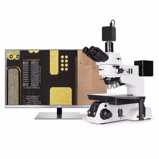 Electric Nosepiece Metallurgical Microscope with 6-inch Stage for Large-sized Specimen