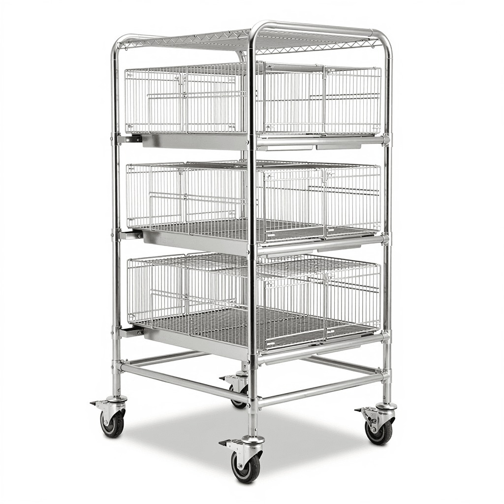 Hanging-Type Polycarbonate Mouse Cage Rack