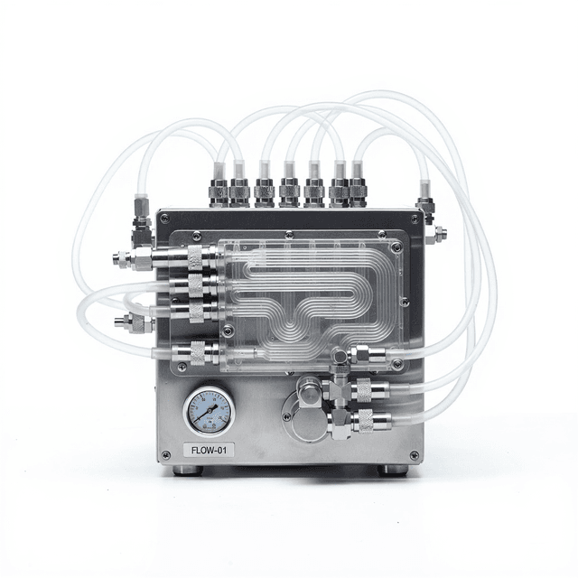 Industrial Continuous Flow Glass Microreactor