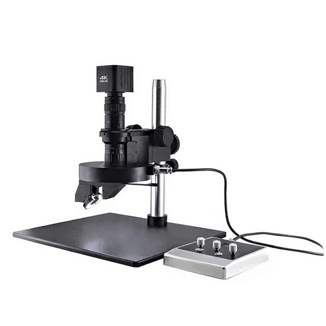 Motor Drive Auto Stereo 14~120X Digital 3D Microscope with 4K Camera & Side View for PCB Inspection