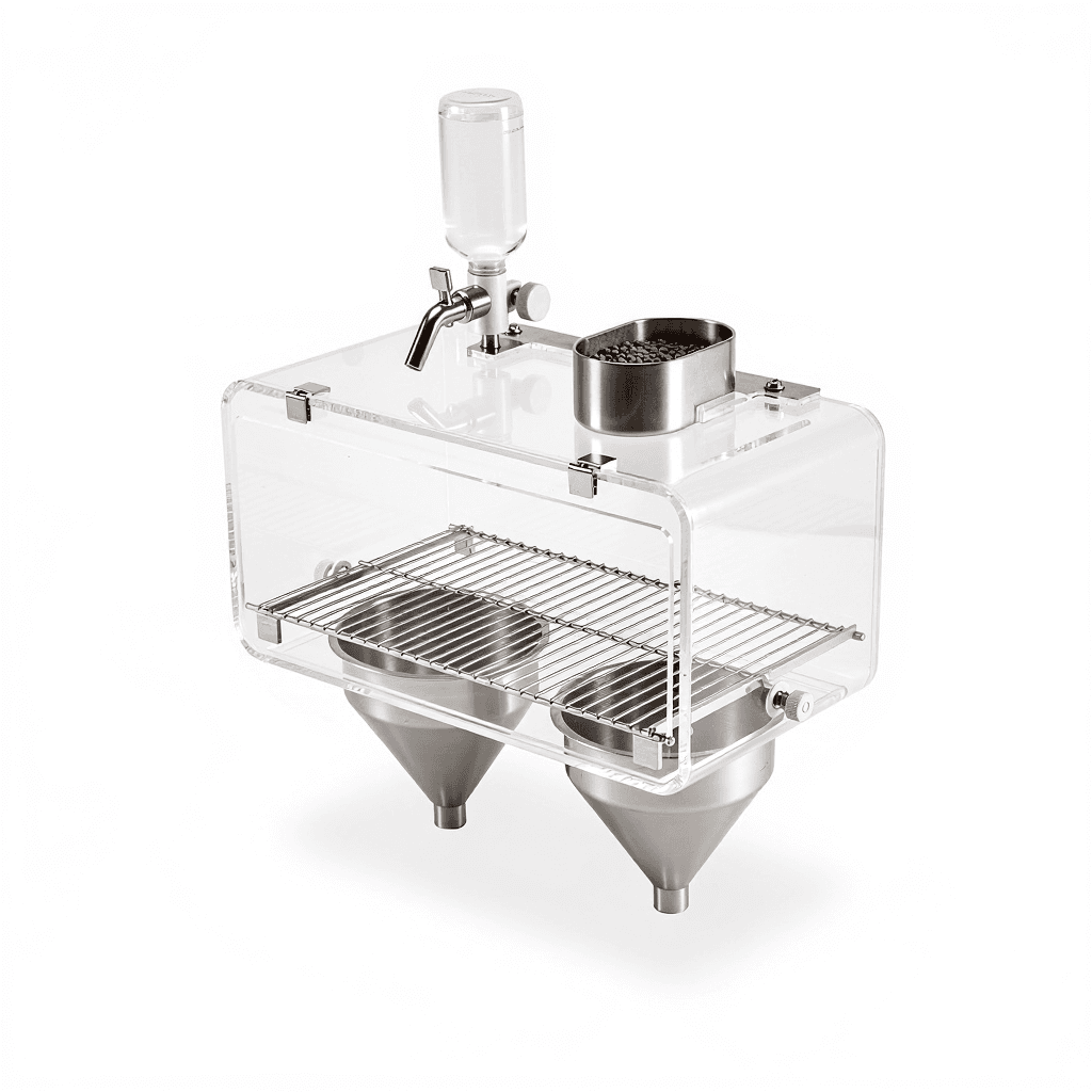 Polycarbonate Metabolic Cage for Rats