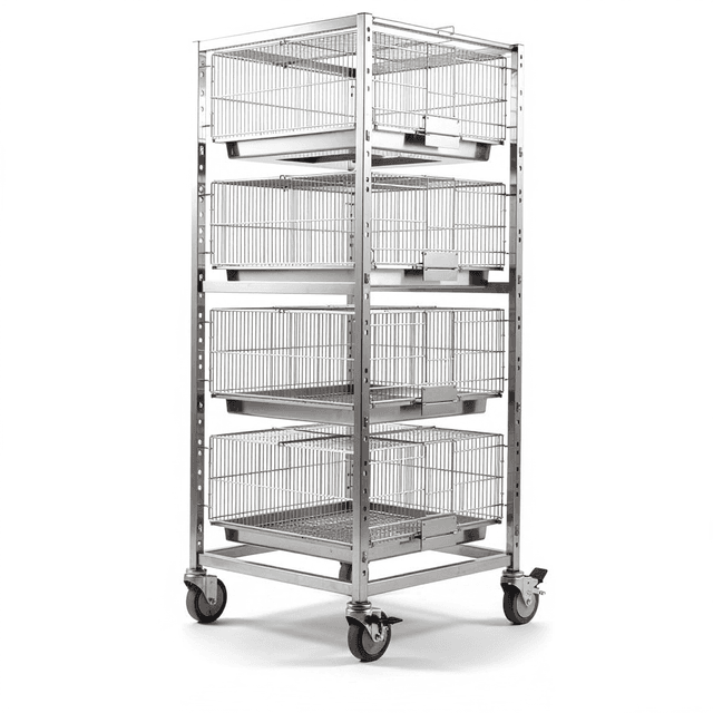 Stainless Steel Wire Rat Cage and Rack System