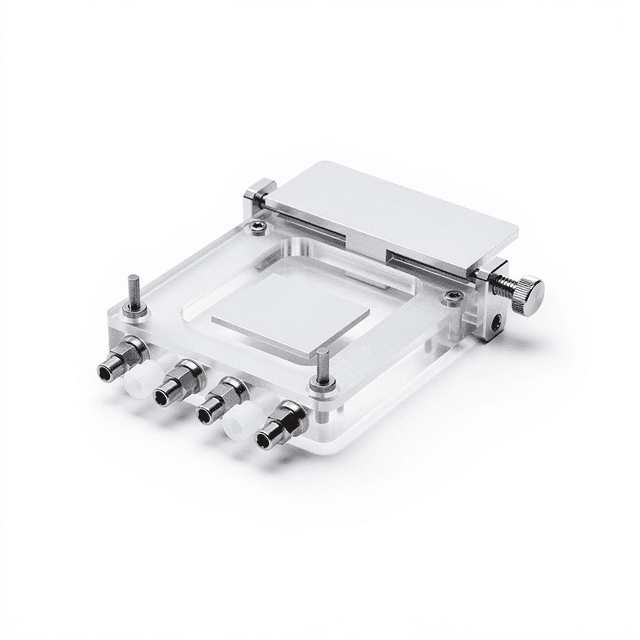Vertical Section Microfluidic Chip Holder