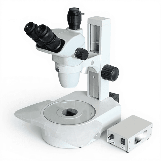 Zoom Illuminated Dissecting Stereo Microscope with Both-side Armrest & Oblique 360° Rotating Mirror