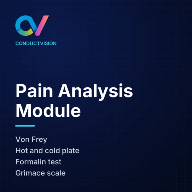 Pain Analysis Module: Von Frey, Hot and cold plate, Formalin test, Grimace scale