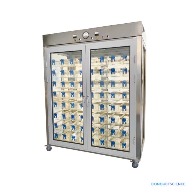 144-Cage Double-Sided Open-Door IVU Micro-Barrier System