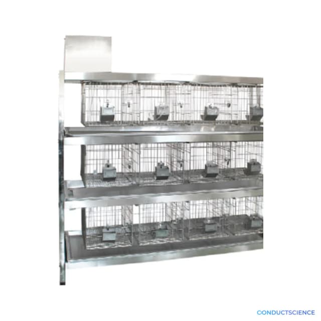 Three-Level Auto-Watering Rabbit Cage Rack