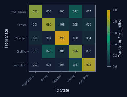 Strategy transition matrix