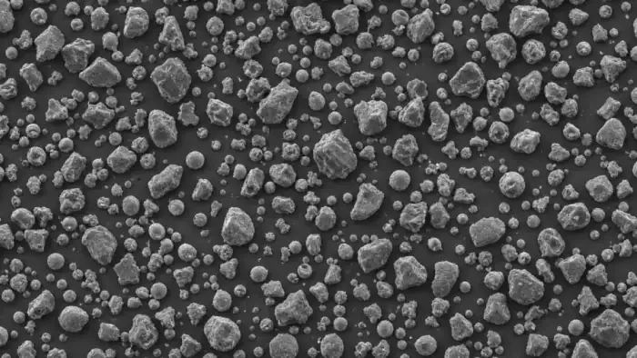SEM-style powder particles for image-based particle size analysis