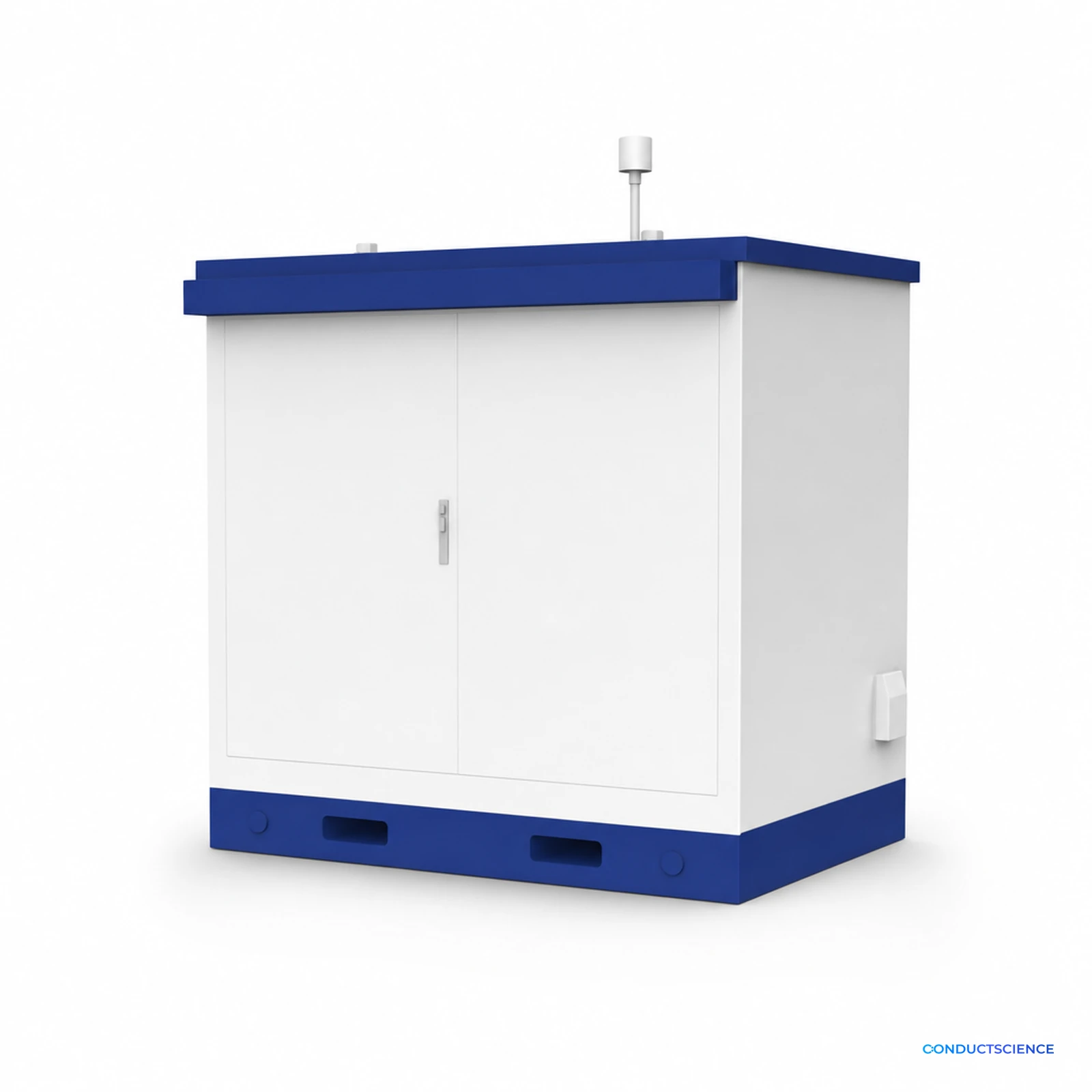 Compact Modular Air Quality Monitoring Station on a white background