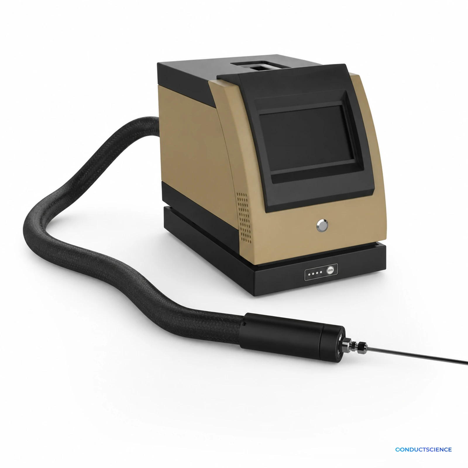 Portable Total Hydrocarbon and Non-Methane Hydrocarbon Analyzer on a white background