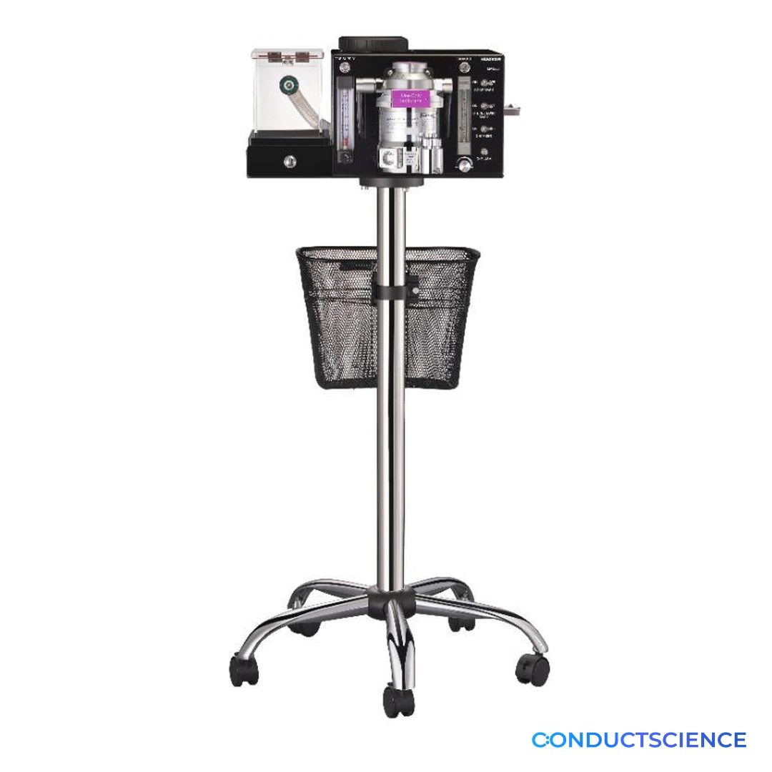 Mobile Small Animal Anesthesia Workstation with ConductScience watermark