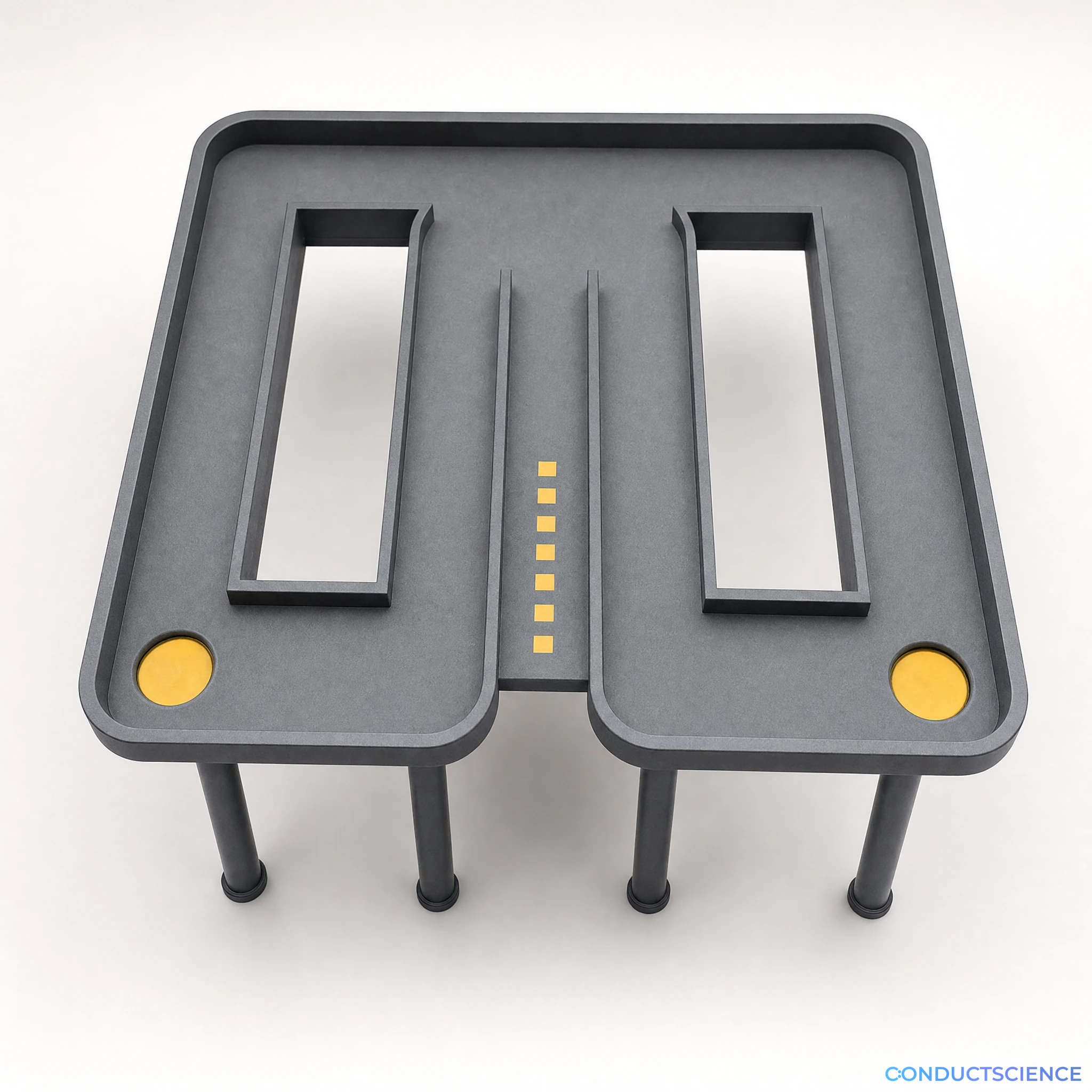 Photorealistic Figure-8 alternation track with two reward endpoints and a central delay site