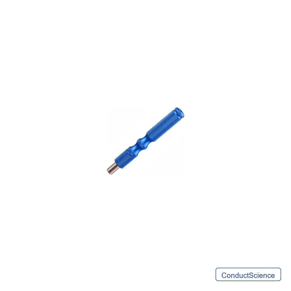 Rapid Biopsy Sampler handle on a white background with ConductScience watermark