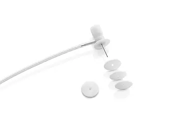 Implantable osmotic release pump with tubing and replacement caps, used for controlled drug delivery in laboratory animals